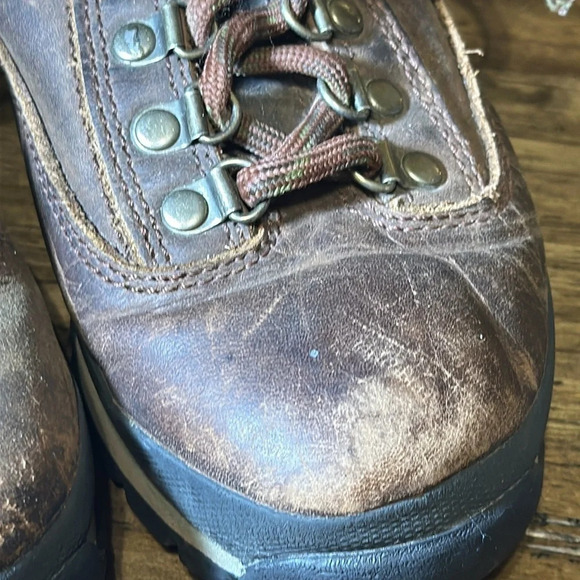 Timberland (Women) 95310 Sz 6 Hiker Trail Hiking Brown Ankle Leather Boot Shoes - Picture 6 of 12